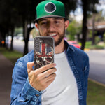 Samsung Galaxy J3 J337 British UK Flag Skull Hybrid Protective Phone Case Cover