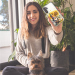 Samsung Galaxy J7 J737 Cute Gnome Sunflowers Clear Hybrid Protective Phone Case Cover