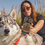 Motorola G Power 2020 Mandala Geometry Abstract Sunflowers Pattern Hybrid Protective Phone Case Cover