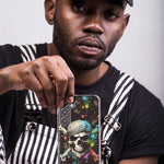 Samsung Galaxy Z Fold 4 Fantasy Paint Splash Pirate Skull Hybrid Protective Phone Case Cover