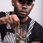 Samsung Galaxy J3 J337 British UK Flag Skull Hybrid Protective Phone Case Cover