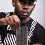 Samsung Galaxy S10 Plus Black Clear Funny Text Quote Bussin Hybrid Protective Phone Case Cover