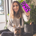 Motorola Moto One 5G Hot Pink Clear Funny Text Quote Simp Hybrid Protective Phone Case Cover