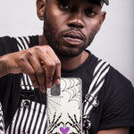 Motorola G Power 2020 Halloween Skeleton Heart Hands Spooky Spider Web Hybrid Protective Phone Case Cover