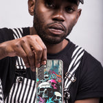 Samsung Galaxy Z Fold 4 Skulls Graffiti Painting Art Hybrid Protective Phone Case Cover