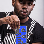 Samsung Galaxy Z Fold 4 Blue Clear Funny Text Quote That's Cap Hybrid Protective Phone Case Cover