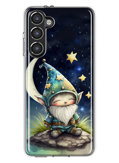 Samsung Galaxy S23 Stars Moon Starry Night Space Gnome Hybrid Protective Phone Case Cover