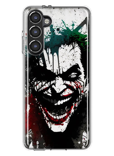 Samsung Galaxy S23 Plus Laughing Joker Painting Graffiti Hybrid Protective Phone Case Cover