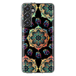 Samsung Galaxy S23 Plus Mandala Geometry Abstract Elephant Pattern Hybrid Protective Phone Case Cover
