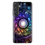 Samsung Galaxy S23 Plus Mandala Geometry Abstract Galaxy Pattern Hybrid Protective Phone Case Cover