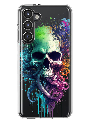 Samsung Galaxy S23 Fantasy Octopus Tentacles Skull Hybrid Protective Phone Case Cover