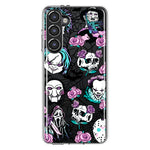 Samsung Galaxy S23 Plus Roses Halloween Spooky Horror Characters Spider Web Hybrid Protective Phone Case Cover