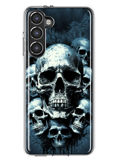 Samsung Galaxy S23 Graveyard Death Dream Skulls Double Layer Phone Case Cover