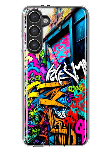Samsung Galaxy S23 Plus Urban Graffiti Street Art Painting Hybrid Protective Phone Case Cover