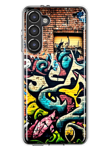 Samsung Galaxy S23 Plus Urban Graffiti Wall Art Painting Hybrid Protective Phone Case Cover