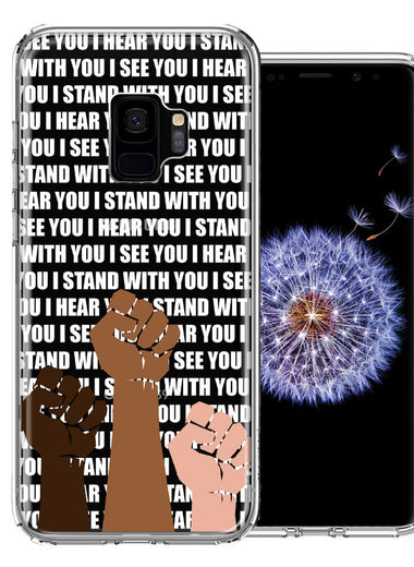 Samsung Galaxy S9 BLM Equality Stand With You Double Layer Phone Case Cover