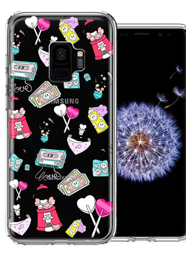 Samsung Galaxy S9 Valentine's Day Candy Feels like Love Hearts Double Layer Phone Case Cover