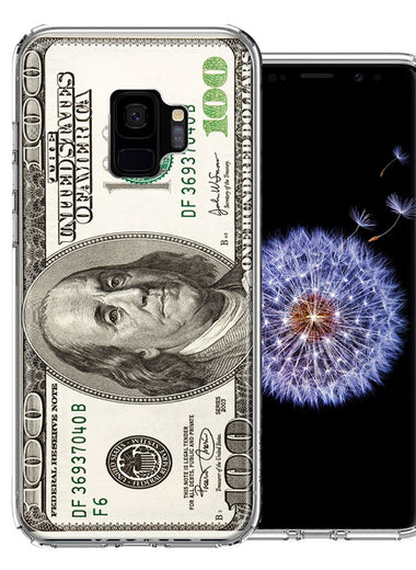 Samsung Galaxy S9 Benjamin $100 Bill Design Double Layer Phone Case Cover