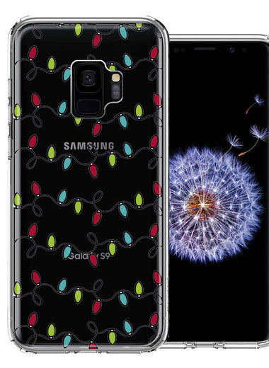 Samsung Galaxy S9 Vintage Christmas Lights Design Double Layer Phone Case Cover