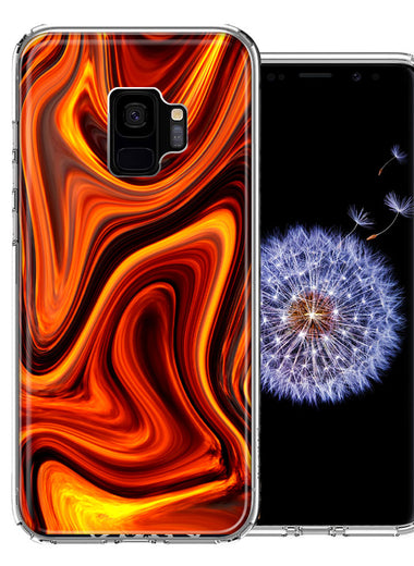 Samsung Galaxy S9 Fire Abstract Design Double Layer Phone Case Cover