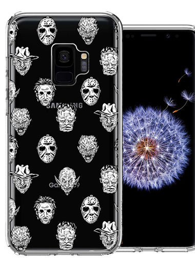Samsung Galaxy S9 Halloween Horror Villans Design Double Layer Phone Case Cover