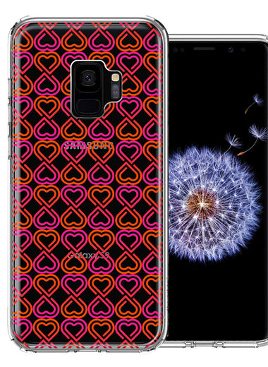 Samsung Galaxy S9 Infinity Hearts Design Double Layer Phone Case Cover
