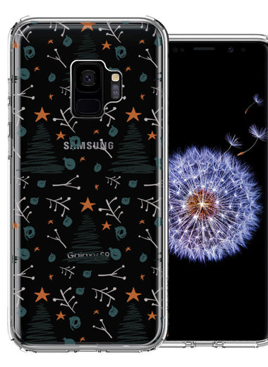 Samsung Galaxy S9 Holiday Christmas Trees Design Double Layer Phone Case Cover