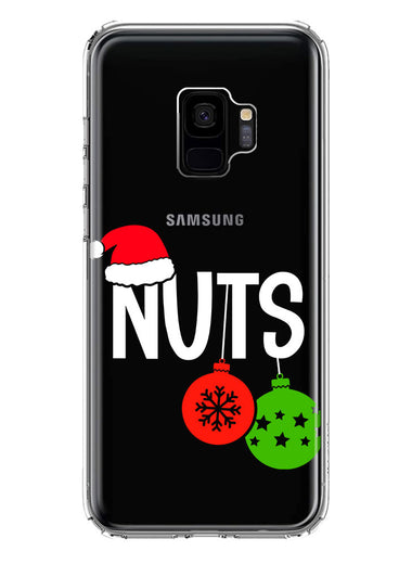 Samsung Galaxy S9 Christmas Funny Couples Chest Nuts Ornaments Hybrid Protective Phone Case Cover