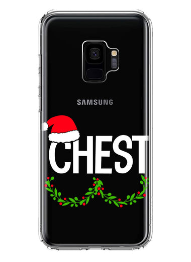 Samsung Galaxy S9 Christmas Funny Ornaments Couples Chest Nuts Hybrid Protective Phone Case Cover