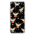 Samsung Galaxy S9 Red Nose Reindeer Christmas Winter Holiday Hybrid Protective Phone Case Cover