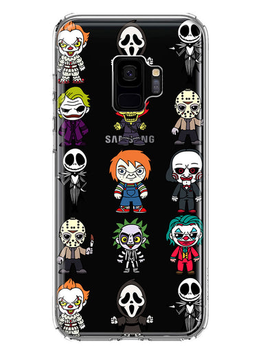 Samsung Galaxy S9 Cute Classic Halloween Spooky Cartoon Characters Hybrid Protective Phone Case Cover