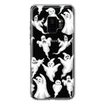 Samsung Galaxy S9 Cute Halloween Spooky Floating Ghosts Horror Scary Hybrid Protective Phone Case Cover