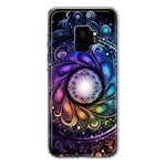 Samsung Galaxy S9 Mandala Geometry Abstract Galaxy Pattern Hybrid Protective Phone Case Cover