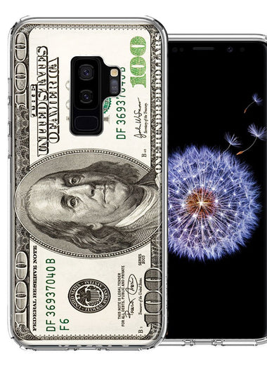 Samsung Galaxy S9 Plus Benjamin $100 Bill Design Double Layer Phone Case Cover