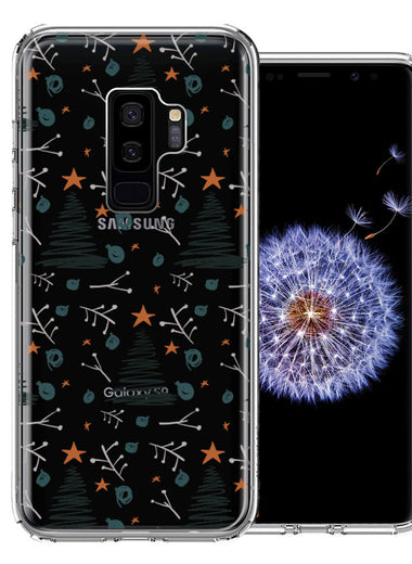 Samsung Galaxy S9 Plus Holiday Christmas Trees Design Double Layer Phone Case Cover