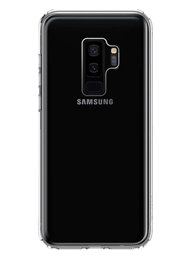 Samsung Galaxy S9 Plus Clear Shockproof Heavy Duty Double Layer Dual Hybrid Protective Phone Case Cover