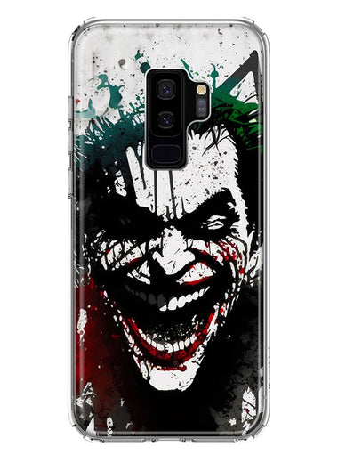 Samsung Galaxy S9 Plus Laughing Joker Painting Graffiti Hybrid Protective Phone Case Cover