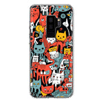 Samsung Galaxy S9 Plus Psychedelic Cute Cats Friends Pop Art Hybrid Protective Phone Case Cover