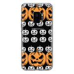 Samsung Galaxy S9 Halloween Spooky Horror Scary Jack O Lantern Pumpkins Hybrid Protective Phone Case Cover