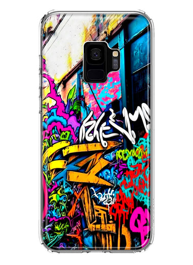 Samsung Galaxy S9 Urban Graffiti Street Art Painting Hybrid Protective Phone Case Cover