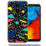 LG Aristo 2/3/K8 90's Swag Shapes Design Double Layer Phone Case Cover