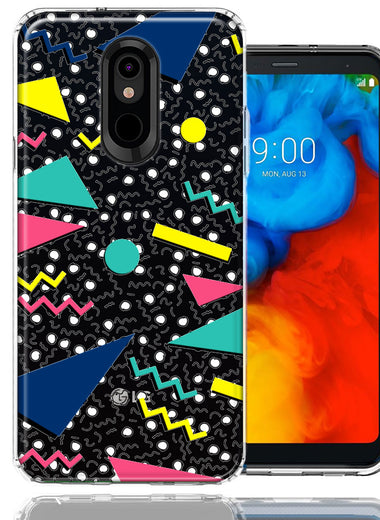 LG Stylo 4 90's Swag Shapes Design Double Layer Phone Case Cover