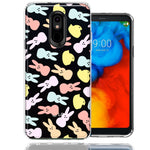 LG Aristo 4/Escape PLUS/Tribute Royal Pastel Easter Polkadots Bunny Chick Candies Double Layer Phone Case Cover