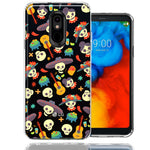LG Aristo 4/Escape PLUS/Tribute Royal Day of the Dead Design Double Layer Phone Case Cover