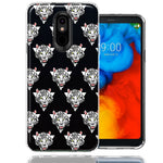LG Aristo 4/Escape PLUS/Tribute Royal Fierce Tiger Polkadots Design Double Layer Phone Case Cover