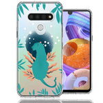 LG K51 Moon Green Jaguar Design Double Layer Phone Case Cover