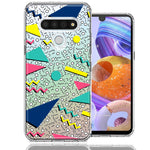LG K51 90's Swag Shapes Design Double Layer Phone Case Cover
