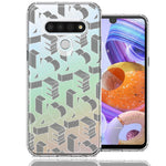 LG K51 3D Love Letters Hearts Valentine's Day Double Layer Phone Case Cover