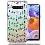 LG K51 Vintage Christmas Lights Design Double Layer Phone Case Cover