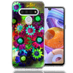 LG Stylo 6 Colorful Daisies Design Double Layer Phone Case Cover